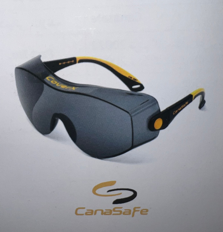 عینک ایمنی و آزمایشگاهی CoverX مدل Canasafe | ضد بخار و ضربه