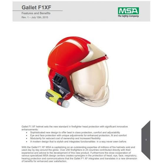 کلاه عملیاتی گلت MSA مدل F1xf ساخت کشور امریکا