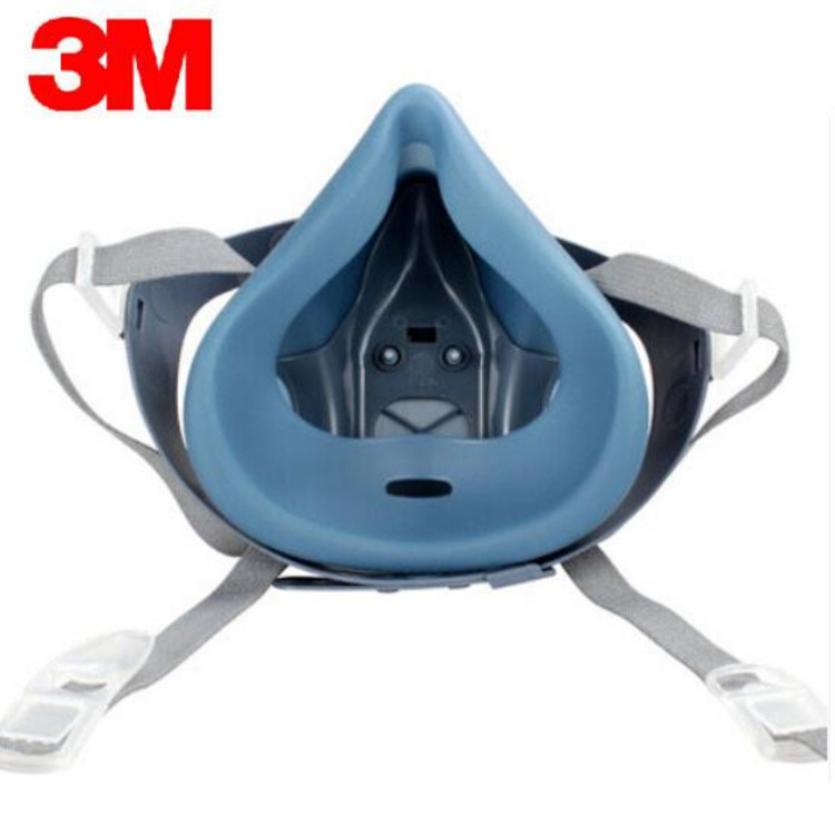 ماسک نیم صورت 3M 7502 | ماسک تنفسی سیلیکونی تری ام با قابلیت نصب انواع فیلتر